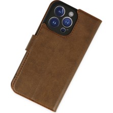 LTG Nova Newface Iphone 14 Kılıf S Kapaklı Kılıf - Taba