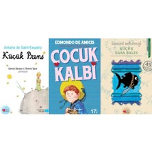 Türkiye İş Bankası Kültür Yayınları En Çok Okunan 3 Gençlik Kitapları Seti- Küçük Prens- Çocuk Kalbi-Küçük Kara Balık