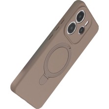 LTG Nova Newface Redmi Note 14 4g Magsafe Standlı Kapak - Çöl Titanyum