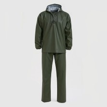 Foçalı Balıkçı Yağmurluk Alt Üst Takım Haki