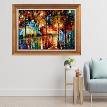 Giyense Altın Çerçeveli Paspartulu Manzara Tablo CRT232