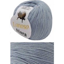 Lanoso Alara (4 Adet) C940 Mavi Renk Amigurumi El Örgü Ipliği