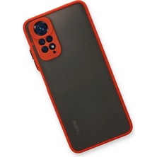 LTG Nova Newface Redmi Note 11 Kılıf Montreal Silikon Kapak - Kırmızı