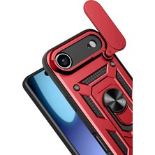 LTG Nova Newface Iphone 17 Air Pars Lens Yüzüklü Silikon - Kırmızı