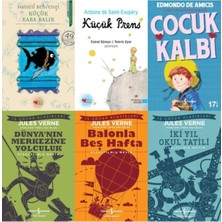 Türkiye İş Bankası Kültür Yayınları En Çok Okunan Çocuk-Gençlik Klasikleri 6 Kitap Set-Çocuk Kalbi-Küçük Kara Balık-Küçük Prens