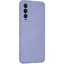 LTG Nova Newface Tecno Camon 18 Kılıf Nano Içi Kadife Silikon - Lila