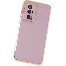 LTG Nova Newface Poco F5 Kılıf Volet Silikon - Mor