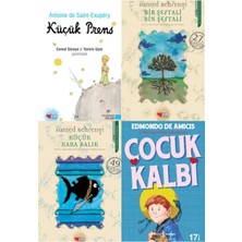 Türkiye İş Bankası Kültür Yayınları En Çok Okunan 4 Gençlik Kitapları Seti- Küçük Prens- Çocuk Kalbi-Küçük Kara Balık-Bir Şeftali