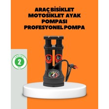 Shoplet Buğz Ayaklı Bisiklet Pompası Basınç Göstergeli Çok Amaçlı