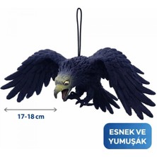 Marsilyan Asılabilir Lateks Kartal Dekor Süsü Siyah 17-18 cm