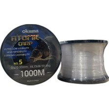 Okuma Atomic Carp 1000MT 0.37MM Bobin Sazan Misinası Şeffaf