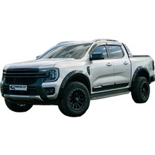 Aftermarket Ford Ranger T9 2023+ Slim Çamurluk Dodik Seti Düz Model Mat Siyah