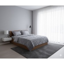 Uykulin Wellsoft Çift Kişilik Uyku Seti Antrasit