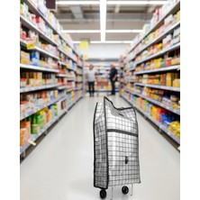 Shoplet Buğz Geniş Hacimli Tekerlekli Pazar Çantası Dayanıklı ve Ergonomik