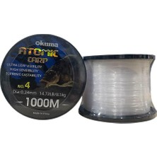 Okuma Atomic Carp 1000MT 0.34MM Bobin Sazan Misinası Şeffaf