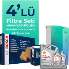 Bosch Peugeot Expert 1.5 Dizel Filtre Bakım Seti Shell Motor Yağlı (2017-2025) 4 Lü