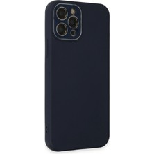 LTG Nova Newface Iphone 12 Kılıf Lansman Glass Kapak - Lacivert