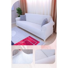 UY STYLE Jakarli , Lastikli Koltuk Örtüsü ,likrali, Esnekli Koltuk Kılıfı , Leke Tutmaz ,3kişilik Koltuk Için(Ağaç Kabuğu Desen)