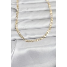 Skygo cm 14K Gold Renk Kuşgözü Zincir Model 60 cm Kadın Kolye