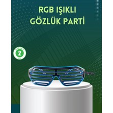 Shoplet Buğz Işıklı LED Gözlük Parti Konser ve Etkinlik Aksesuarı