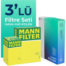 Mann Filter Kia Sportage 1.6 Dizel Filtre Bakım Seti (2018-2022) 3 Lü