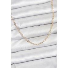 Skygo cm 14K Gold Renk Kalp Zincirli Kadın Kolye