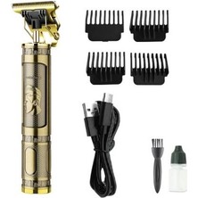 Flamex PS-033 Çelik Kasa Profesyonel T-Bıçak Saç Sakal Ense ve Çizim Tıraş Makinesi