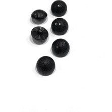 Italyan Hırka Yelek Düğmesi / Siyah / Kabartmalı Desenli / 2 cm / 6’lı Set / ITA210