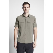 Lescon Haki Erkek Outdoor Kısa Kollu Gömlek 23Y-1052