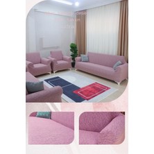 UY STYLE Jakarli , Lastikli Koltuk Örtüsü ,likrali, Esnekli Koltuk Kılıfı , Leke Tutmaz ,3+3+1+1 Takım(Ağaç Kabuğu Desen)