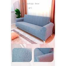 UY STYLE Jakarli , Lastikli Koltuk Örtüsü ,likrali, Esnekli Koltuk Kılıfı , Leke Tutmaz ,3kişilik Koltuk Için(Ağaç Kabuğu Desen)