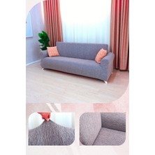 UY STYLE Jakarli , Lastikli Koltuk Örtüsü ,likrali, Esnekli Koltuk Kılıfı , Leke Tutmaz ,3kişilik Koltuk Için(Ağaç Kabuğu Desen)