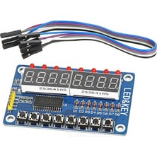 Voltaj TM1638 Modülü Anahtar Ekran Avr Arduino 8-Bit Dijital LED Kartı
