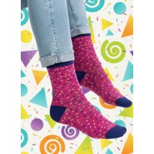 Baff Şeker Parçacıkları Desenli Çorap 39-42