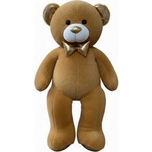 Sunman Parlak Papyonlu Peluş Ayı 100 cm 27105 Kahverengi