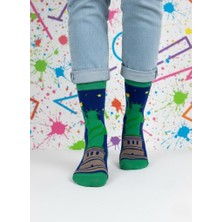 Baff Özgürlük Heykeli Desenli Çorap 39-42