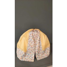 Neda Home Kafes Örtüsü %100 Pamuk Desenli Sarı Renkli Ebatlar ile Şık Tasarım