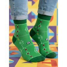 Baff Futbol Saha Desenli Çorap 35-38