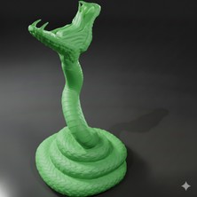 TriVox3D Yılan Şeklinde Dekoratif Kulaklık Standı Boy 25 cm