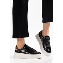 Trivogue Jetan Siyah Rugan Bağcıklı Spor Ayakkabı