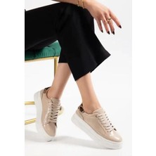 Trivogue Jetan Bej Rugan Bağcıklı Spor Ayakkabı