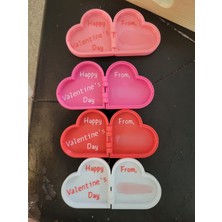 TriVox3D Kişiye Özel Içine Yazı Yazılabilen Kalpli Kapaklı Kutu (Renk Seçimi Yapılabilir)