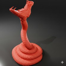 TriVox3D Yılan Şeklinde Dekoratif Kulaklık Standı Boy 25 cm