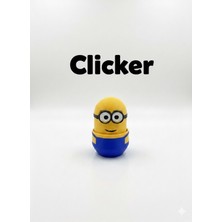 TriVox3D Sevimli Karakter Minion Klik Sesli Clicker Oyuncak 5 Adet