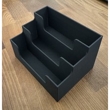 TriVox3D Ofis Masaüstü 3 Gözlü Kartvizit Standı