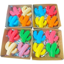 Soft Sabun Kaktüs Model Doğal Hediyelik Dekoratif 2600 Gram 10 Paket 40 Adet Set 1