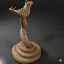 TriVox3D Yılan Şeklinde Dekoratif Kulaklık Standı Boy 25 cm