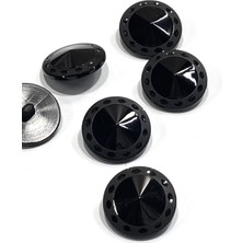 Italyan Kaban Trençkot Düğmesi / Siyah / Desenli / 2,8 cm / 6’lı Set / ITA230