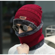 BBS Unisex Bordo Bere ve Boyunluk Takımı