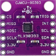 Alkatronik MLX90393 3 Eksen Dijital Hall Manyetik Alan Sensör Modülü Enkoder 16 Bit Adc Triaxis 3D Konum Algıl